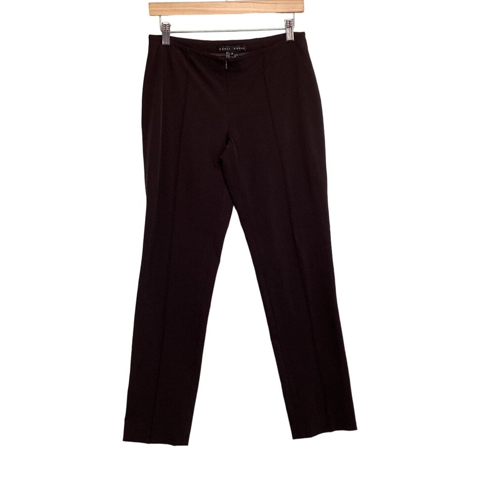 Yansi Fugel Womens Pants Size 4 Brown‎ Blend Slim Fit Dress Trousers